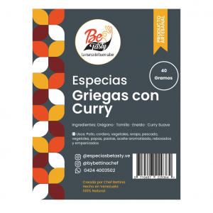 Especias GRIEGAS CON CURRY