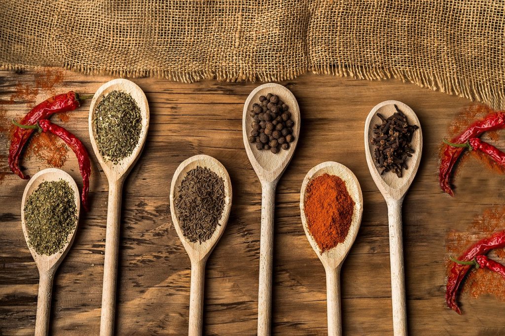 spices, kitchen, ingredients, flavor, spoon, pepper, food, table, kitchen, kitchen, kitchen, kitchen, kitchen